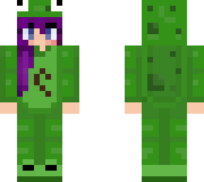 matching frog girl