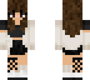 medium hair fish nets & skirt