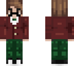 mustached christmas skin
