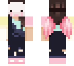 pastel in overalls