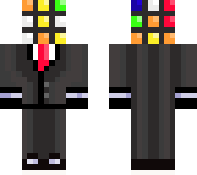 rubiks cube man but on outer layer