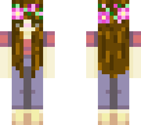 skin #1: flowers on my head