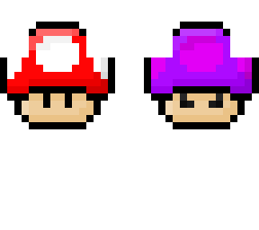 super mushroom and poison mushroom