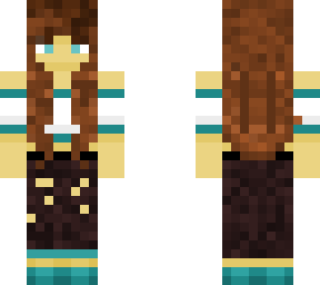 teal girl with strapless crop top