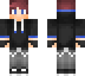 black hoodie w/ gloves boy