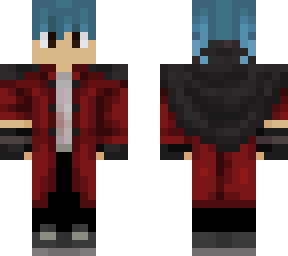 blue hair red coat wilbur soot