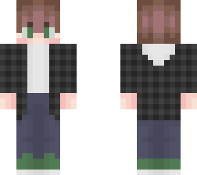 boy with hoodie flannel