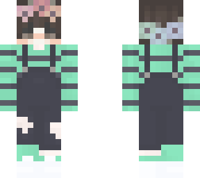 cute green flower boy