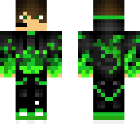 green fire boy gamer man