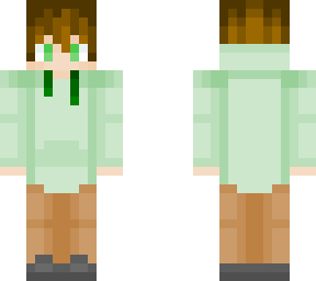 green hoodie