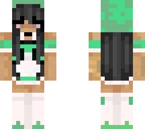 green maid outfit