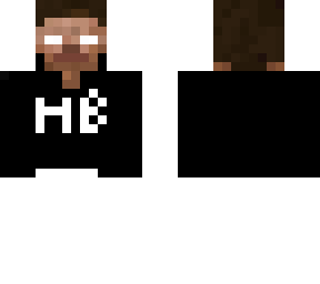 herobrine black hoodie,white pants