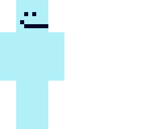 icy blue long smiley