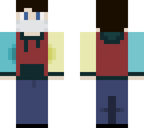 me in a sweater with a mask