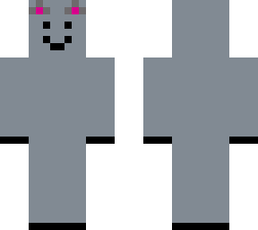 my first minecraft skin (wolf)