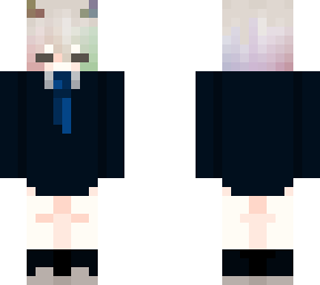nioko trajeada (corbata azul)
