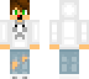 noobie in a white crepper hoodie