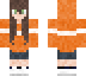 orange hoodie