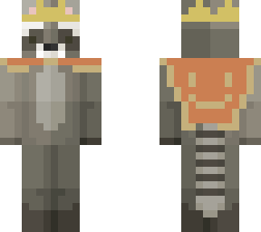 paper crown raccoon