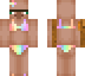 rainbow bikini villager