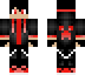 red creeper hoddied boy