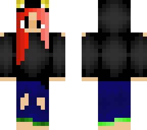red hair girl with black hoodie (lisa)