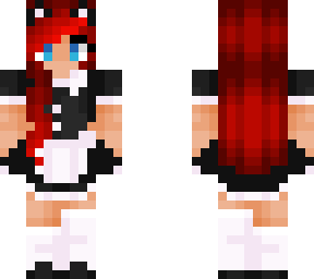 redhead cat maid