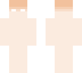 skin template, white