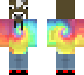tie dye cow