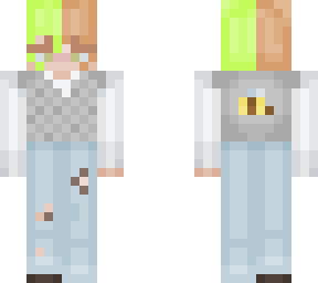 alt girl sweater vest