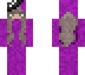 among us purple pirate girl