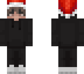 black eboy with santa hat