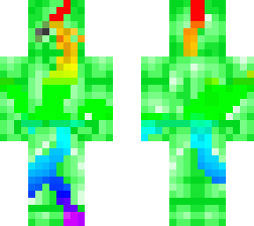 broken rainbow steve(green steve version)