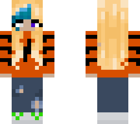 collage girl (blonde w/ blue)