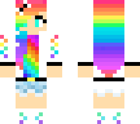 epic rainbow girl