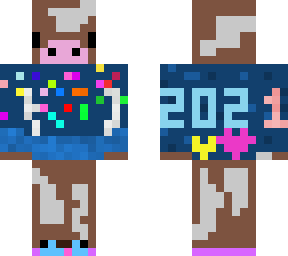 festive cow new years! 2021!
