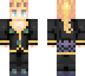 giorno giovanna black suit fixed