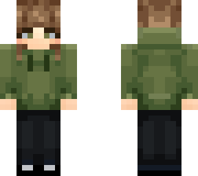 green hoodie