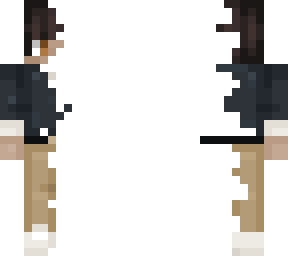 melting white character. (brown eyes)