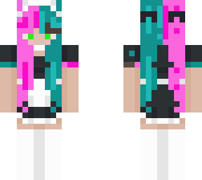 pink cyan maid