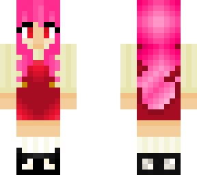 pink haired demonish girl