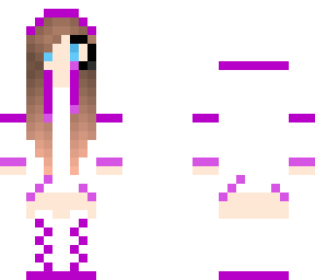 purple & white gamer girl