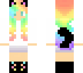 rainbow cat person
