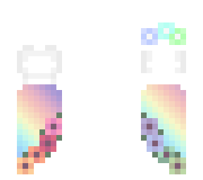 rainbow wedding dress
