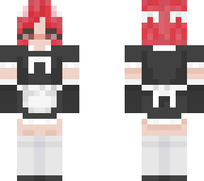 red haired cat maid <3