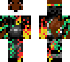 redish brown fox with fire and nature hoodie