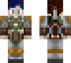 skin de chico amante del azul con traje de boba fett