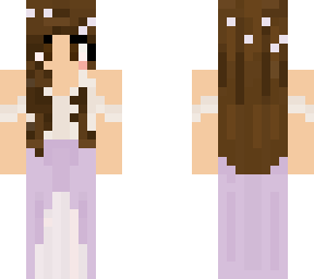 wedding girl brown hair