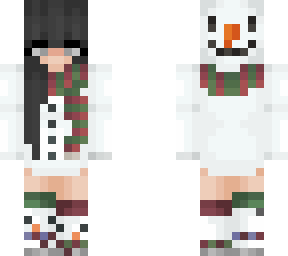 Snowman Girl Minecraft Skin