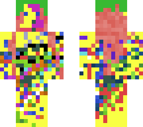 a girl/boy they/them full of color